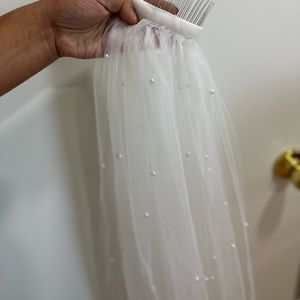 Pearl Beaded Cathedral Length Veil